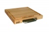 John Boos Newton Prep Master Reversible 18 Square Cutting Board with Juice Groove and Pan