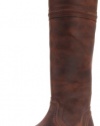 FRYE Women's Melissa Trapunto Knee-High Boot,Dark Brown Antique Pull Up,9 M US