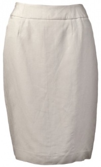 Calvin Klein Women's Linen Blend Straight Skirt Light Khaki (6) [Apparel]