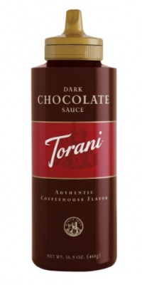 Torani Dark Chocolate Sauce, 16.5-Ounce Bottles (Pack of 6)