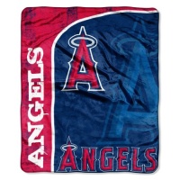 MLB Los Angeles Angels Micro Plush Raschel Throw Blanket, Jersey Design