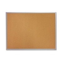 Quartet S733 Quartet Cork Bulletin Board, 36 x 24, Aluminum Frame, One Board per Order