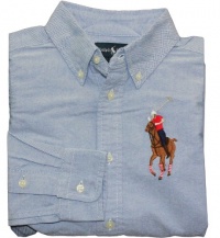 Ralph Lauren Toddler Boy's Big Pony Blake Oxford (3/3T, BSR Blue)