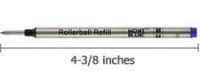 Montblanc MNB15158 - Rollerball Pen Refill, Medium Point, 2/PK, Black Ink