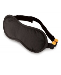 Pack in some time to rest. Take a break from seeing the world & use this travel eye mask with earplugs to catch some shuteye whether you're on a crowded flight, busy bus or train out of town. Made from a soft, plush material for the ultimate in comfort, this travel essential blocks out ambient light and has earplugs that mold to the shape of your ear for decreased noise penetration.