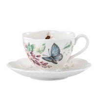 Lenox Butterfly Meadow Blue Butterfly Cup and Saucer Set