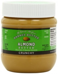 Barney Butter Crunchy Almond Butter, 10-Ounce Jars (Pack of 3)