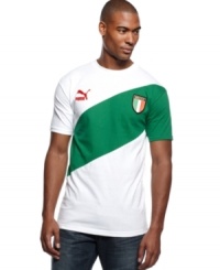 Show off. Take your support to the next level with this country badge t-shirt from Puma.