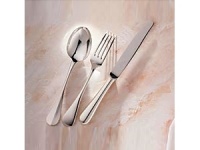 With a dedication to perfection and quality, Christofle flatware creations unite craftsmanship and modern technique, resulting in flatware to be handed down through generations. The ribbed neck of the fork and spoon handles and the spare design of Filedio are inspired by 18th century styles. Named for Beethoven's opera.