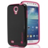 GreatShield NEON Series PC + Silicone Dual Layer Hybrid Case for Samsung Galaxy S4 SIV S IV / GT-I9500 - Black & Hot Pink