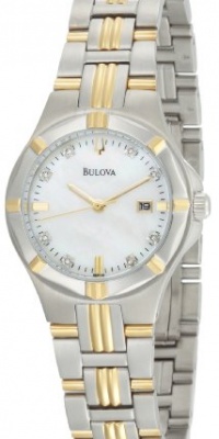 Bulova Women's 98P116 Diamond Mother-Of-Pearl Dial Bracelet Watch