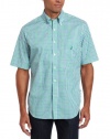 Nautica Men's Short Sleeve Plaid Button-Down Shirt