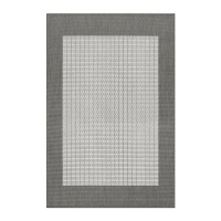 Couristan 1005/3012 Recife Checkered Field/Grey-White 2-Feet by 3-Feet 7-Inch Rug