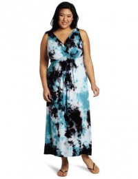 Karen Kane Women's Plus-Size Tie Dye Maxi Dress