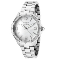 Invicta Women's 11720 Wildflower Diamond Accented Mother-Of-Pearl Stainless Steel Watch