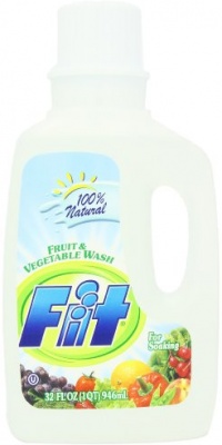 Fit Fruit & Vegetable Wash, Soaker/Refill Bottle, 32-Ounce Units (Pack of 3)