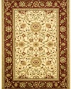 Safavieh Lyndhurst Collection LNH212K Ivory and Red Area Rug, 6-Feet by 9-Feet