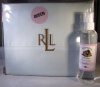 Bundle -- Two Items -- Lauren by Ralph Lauren Bedding Dunham 300 Thead Count Sateen Queen Sheet Set Bayleaf with L'essence de Provence Lavender Linen Water Spray