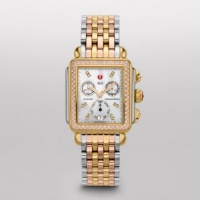 MICHELE Signature Deco Diamond Tri-Tone, Diamond Dial