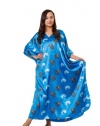 Satin Caftan/Kaftan Combo, 3 Caftans with Blue Shades, Special#11, One Size