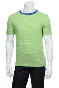 Kenneth Cole Reaction 318 Lime Combo Horizontal Stripes SS T-Shirt