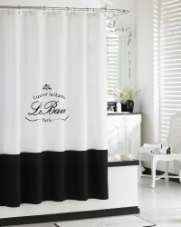 Kassatex SCL-115-LBA Le Bain Shower Curtain, White