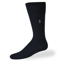 Polo Ralph Lauren Men's Flat-knit Dress Socks, 3-pack - Navy