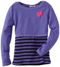 Puma - Kids Girls 7-16 Crop Stripe Tank Tee, Simply Purple, X-Large