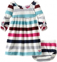 Roxy Kids Baby-girls Infant Bulls Eye Dress, Natural Stripe, 24 Months