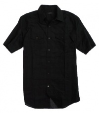 Alfani Mens Button-Front Button Down Shirt - Style 11738BK436