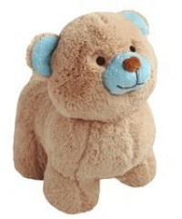 Bestever Baby Plush Pal Rattle, Blue Bear