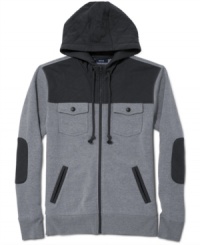 Windy weather calls for some hooded help. This hoodie from American Rag has the style to upgrade your layered look.