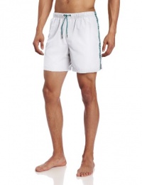 Emporio Armani Men's Bidning Logo Microfiber Volley Short