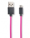 iFrogz IFZ-SYNCUSB-PNK UniqueSync 1-Meter Micro-USB Data Cable - Retail Packaging - Pink(Not for Iphone)