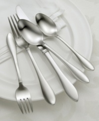 Set the table with elegance! This uniquely shaped flatware is sure to enhance both modern and traditional decor.