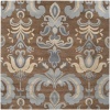 Area Rug 8x8 Square Transitional Mushroom Color - Surya Studio Rug from RugPal