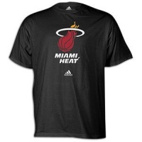 NBA Men's Miami Heat Short Sleeve T- Shirt (Black, Large)