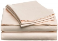 Pinzon Hemstitch  400-Thread-Count 100 Percent Egyptian Cotton  Full  Sheet Set, Blush