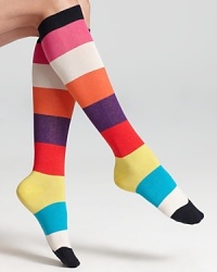 kate spade new york Rugby Stripe Knee High Socks