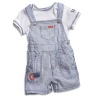 GUESS Kids Boys Tee & Shortall Set (0 - 9M), WHITE (3/6M)