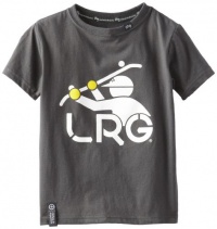 LRG - Kids Boys 2-7 Little South Slider Tee, Dark Charcoal, 7