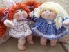 Cloth Soft Sculpture Doll Pattern with Written /013/- Dinky Kid 8 Doll - Make a Girl/Dress & Panties Included