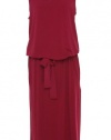 Michael Kors Solid Scoop Neck Dress Lacquer Pink S