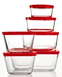 The answer to keeping your kitchen clean, orderly & efficient. From storing ingredients & leftovers to prepping & serving, these durable, covered containers do it all and are crafted from a lighter weight, non-porous glass that is easy to handle and clean. The nesting and stacking designs are ideal additions to a busy, crowded kitchen. 2-year warranty on glass; 1-year warranty on plastic lids.