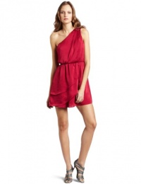 BCBGeneration Women's One Shoulder Ruffle Dress