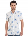 GUESS by Marciano Royal Floral Short-Sleeve Shirt