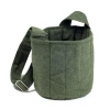 2-Tier Cotton Carrier Bag Forest Green - 1 - Bag