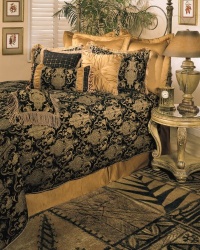 Sherry Kline China Art Black 6-piece Queen Comforter Set