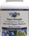 Natural Factors Bluerich 500mg Organic Blueberry Softgels, 90-Count