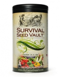 Survival Seed Vault - Heirloom Emergency Survival Seeds - Plant a Full Acre Crisis Victory Garden - 20 Easy-to-grow Varieties